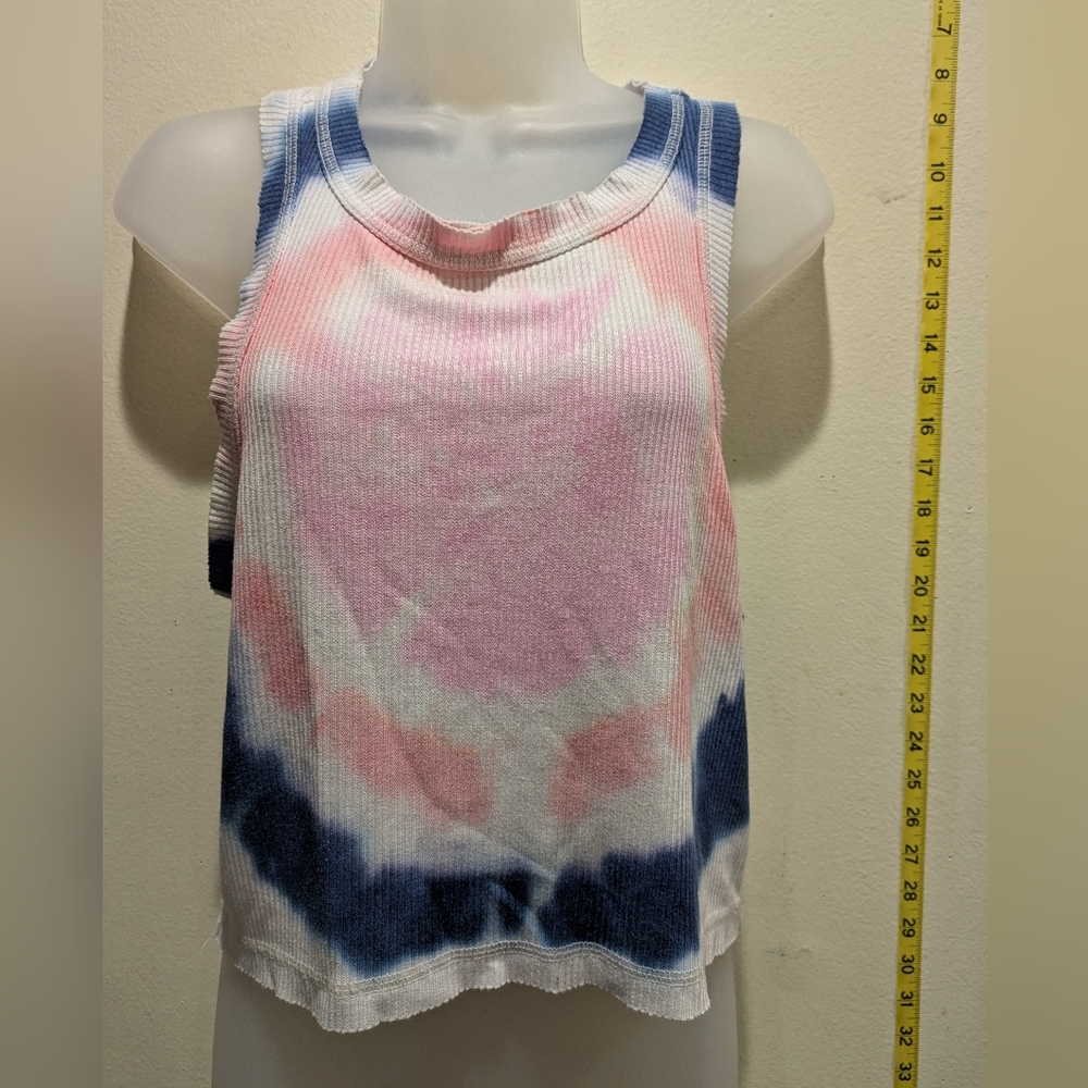 Chaser Set Tie-Dye Tank Top - Pink and Blue Size Xs Skirt Size Medium